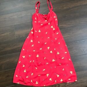 Dress forum red floral mini dress